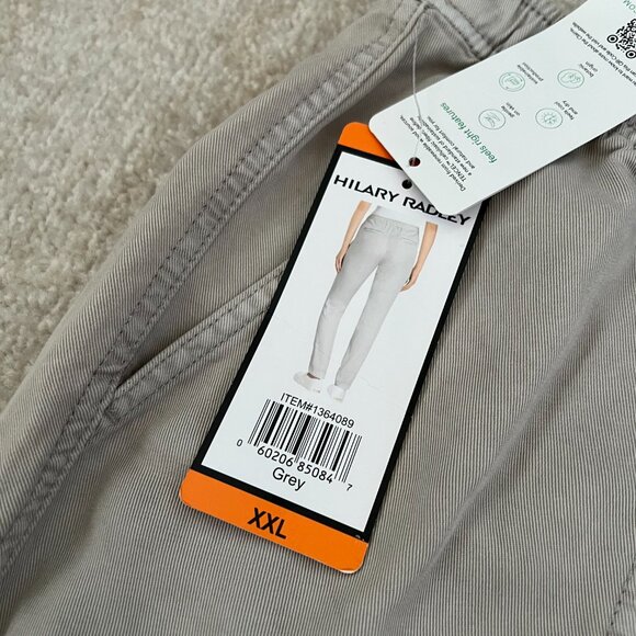 NWT Hilary Radley Tencel Pull On Drawstring Grey Pants XXL - Picture 12 of 14